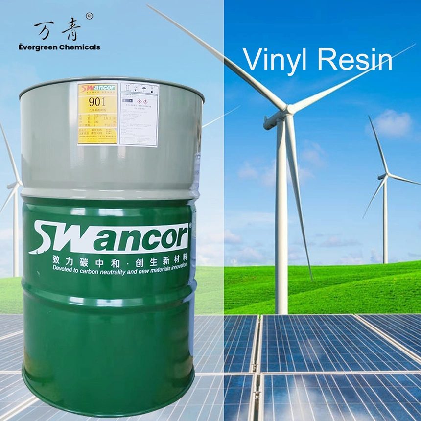 درجة حرارة التشويه 100-102 درجة مئوية Swancor 901 Epoxy Vinyl Ester Resin لخزان مياه فيبرجلاس