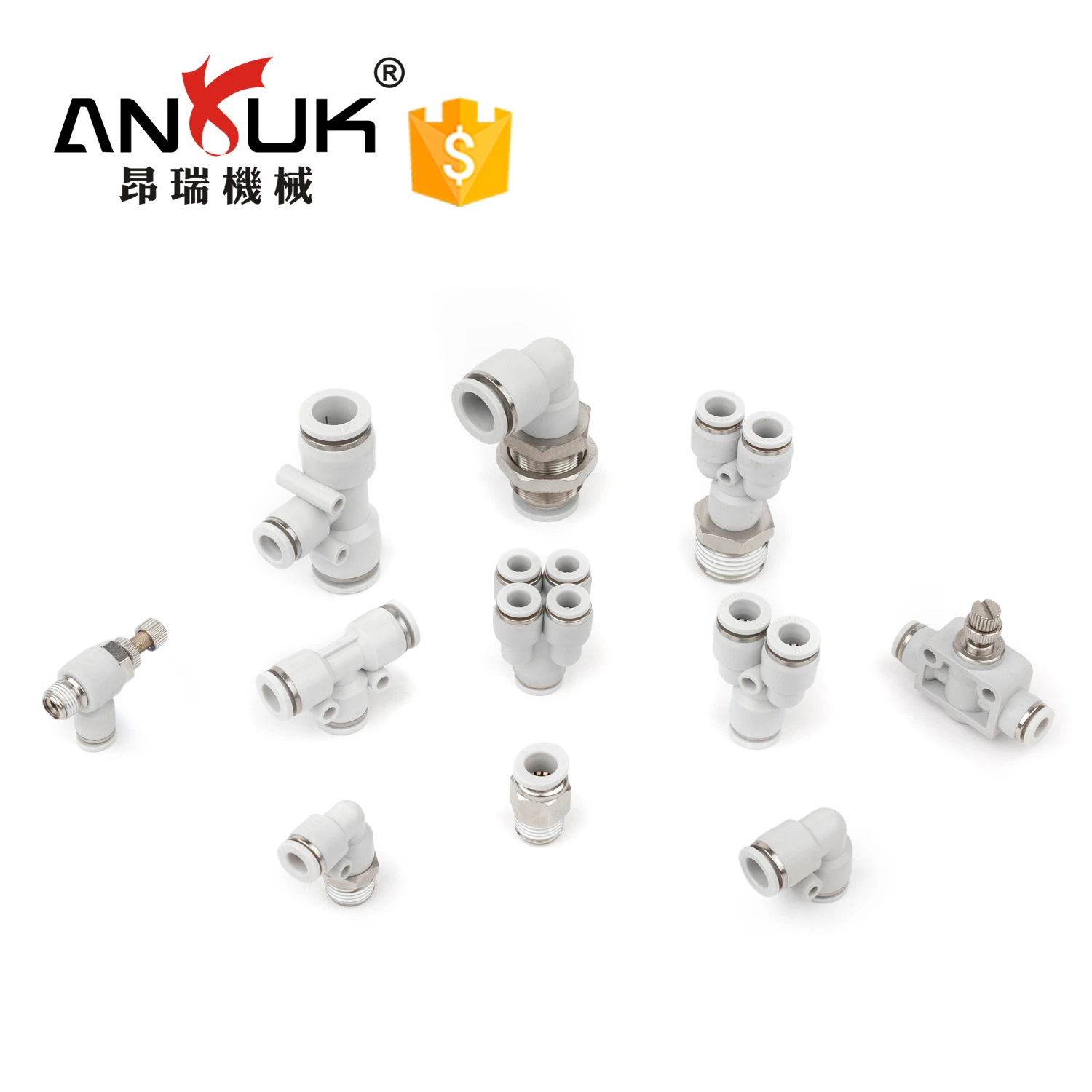 Best Online Shop PV Type 14mm Elbow Pipe Connector Pneumatic Fitting