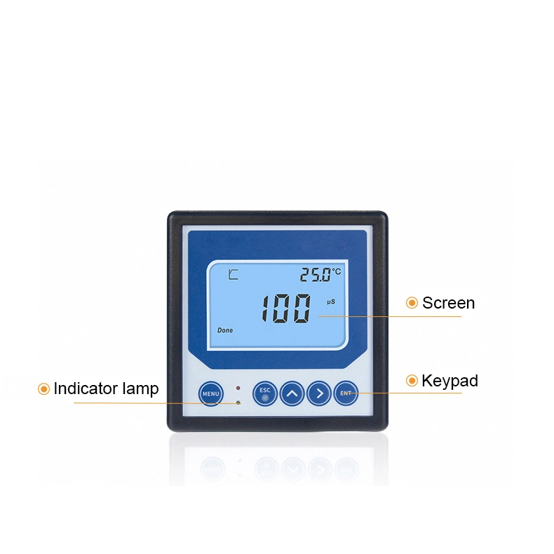 Medidor de conductividad eléctrica en línea de agua del controlador digital