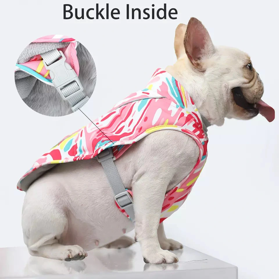 Wholesale/Supplier Winter Pet Clothes Print Waterproof Reflective Thick Dog Jacket