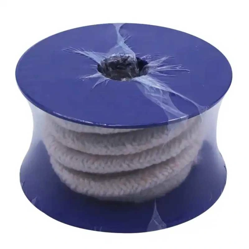 High Temp. Ceramic Fiber Fabric Insulation Material Heat Resistance Ceramic Fiber Braided Round Sealing Rope Fiberglass Products