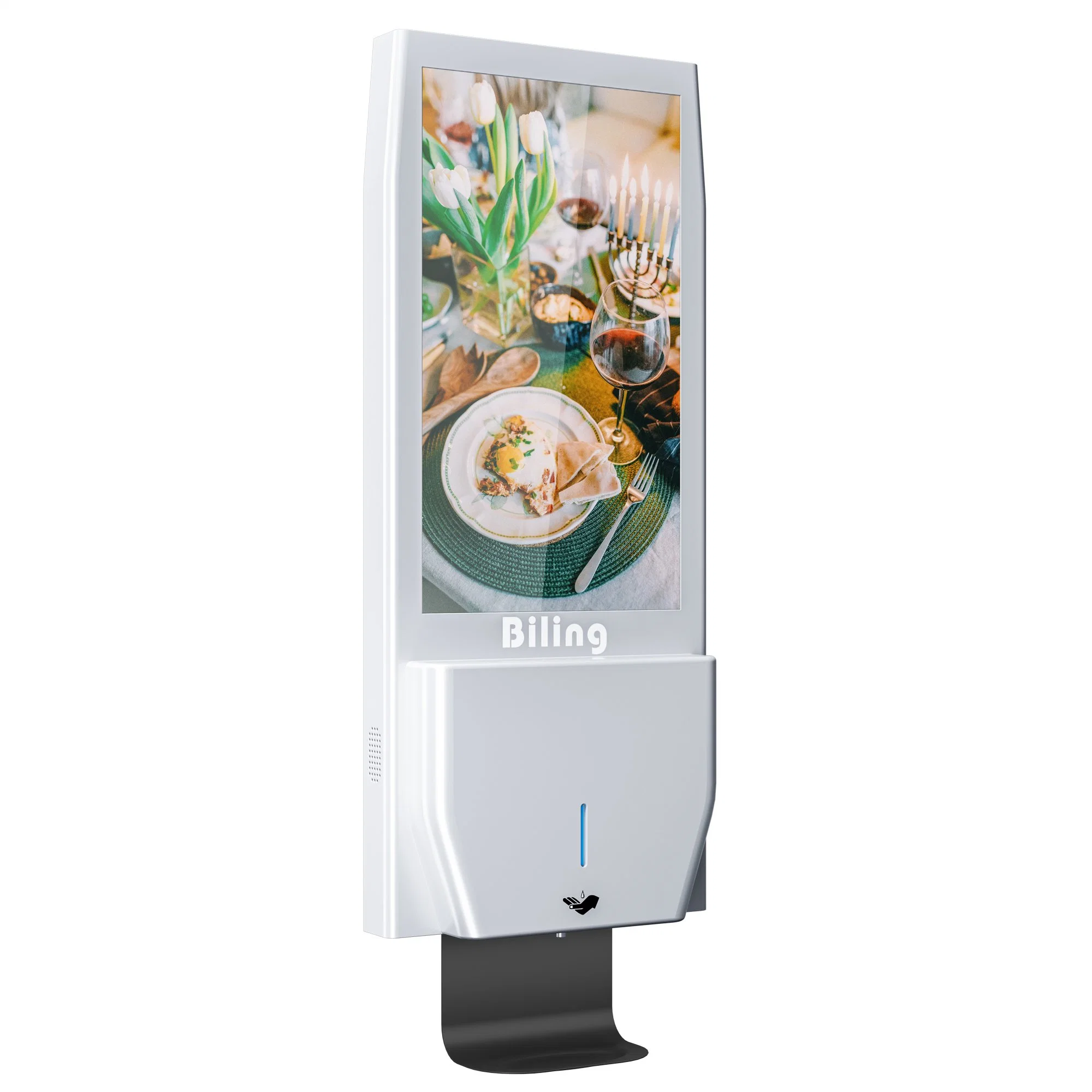 21.5 Inch Android OS Automatic Hand Sanitizer Dispenser LCD Display Screen for Washing Hands