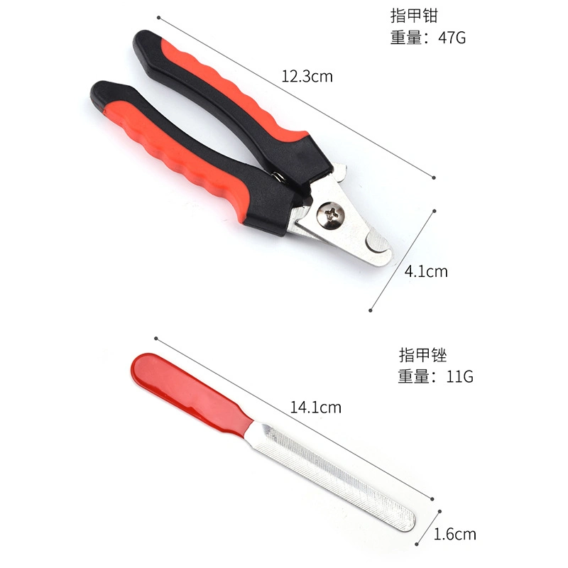 Factory Price Direct Selling Pet Nail Clippers Dog Scissors Manicure Dog Nail Polisher Stainless Steel Pet Nail Clipper Set