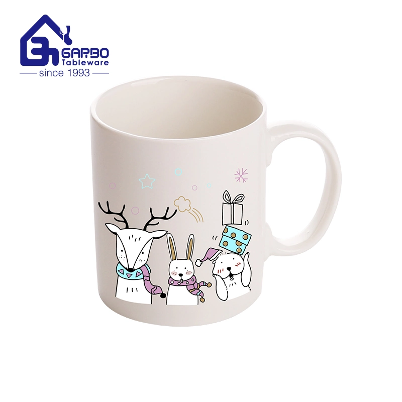 Promotion céramique 400ml Animal Design couleur Glaze porcelaine thé eau Tasses à café et jus de fruits