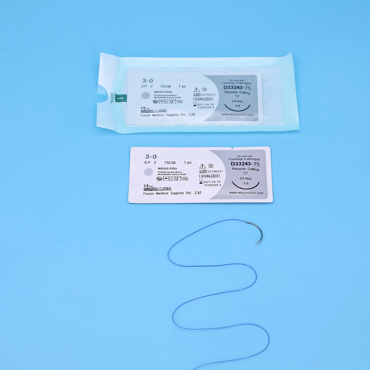 Wego Brand Violet Pdo Surgical Suture Products