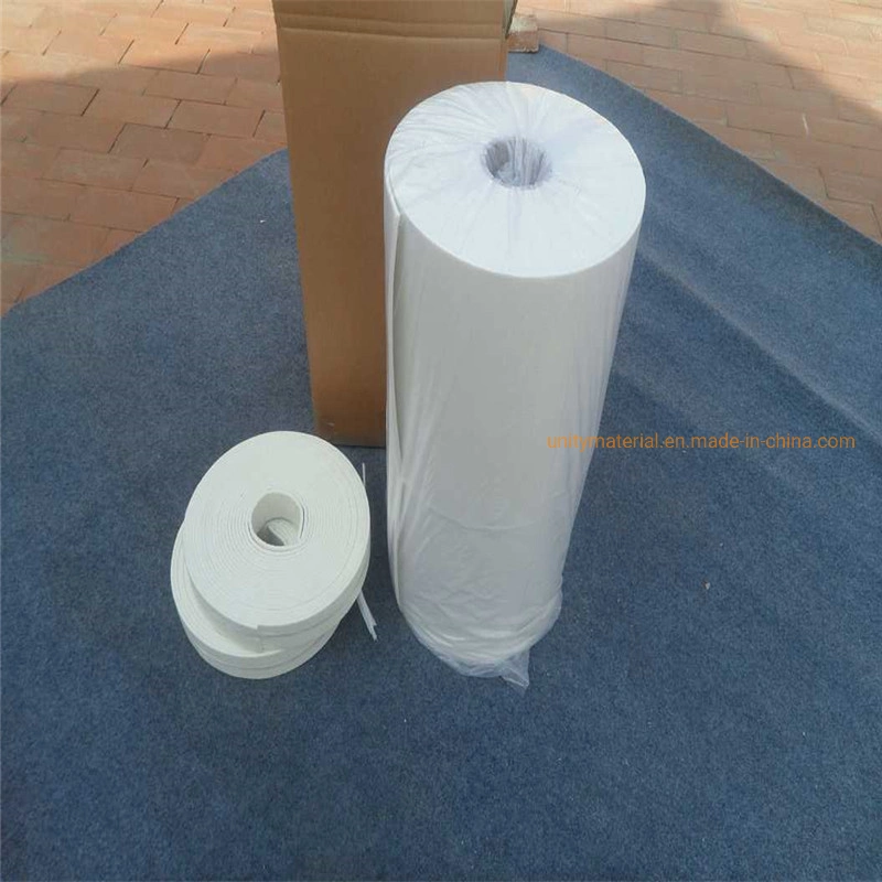 1260 C 1430c 6mm 5mm Thick Alumina Zircon Fibre Wool Adhesive Sheet Ceramic Fiber Thermal Insulation Refractory Wool Paper for Stove Sealing