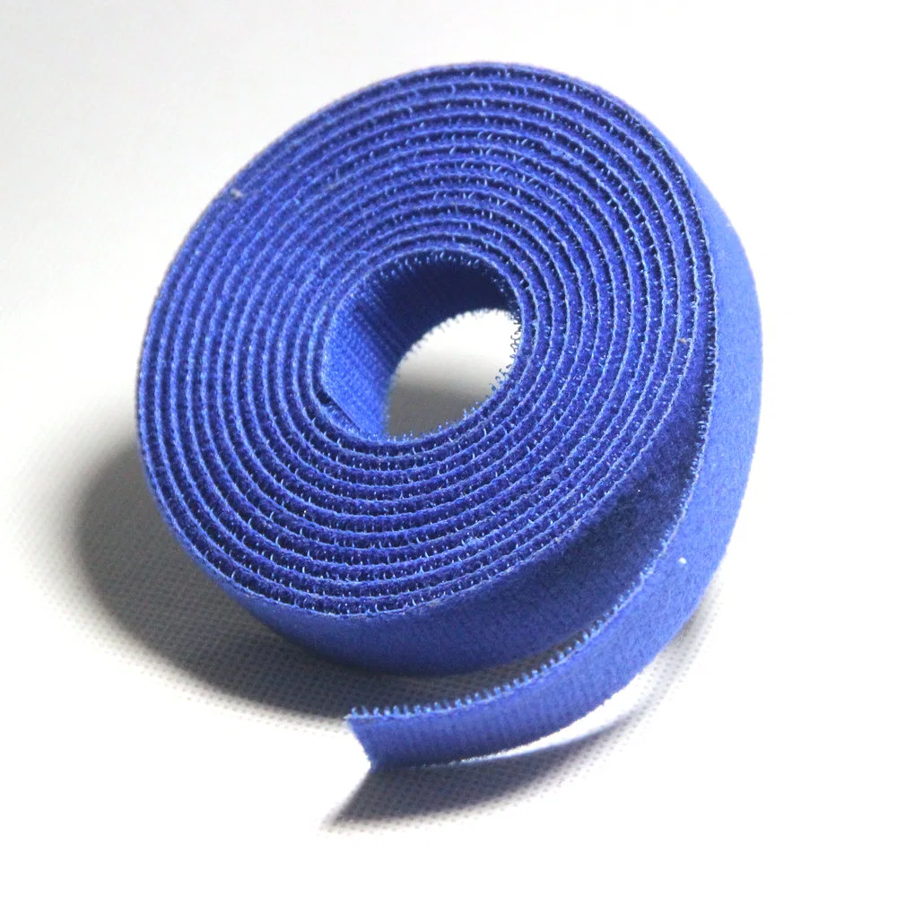 Nylon Bluek Continuous Tape Hook and Loop Roll Strap for Cable Tie