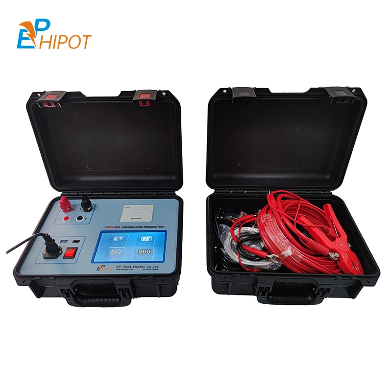 200A High Voltage Switchgear Hv Circuit Breaker Contact Resistance Tester Micro-Ohmmeter Engineering Test Kit