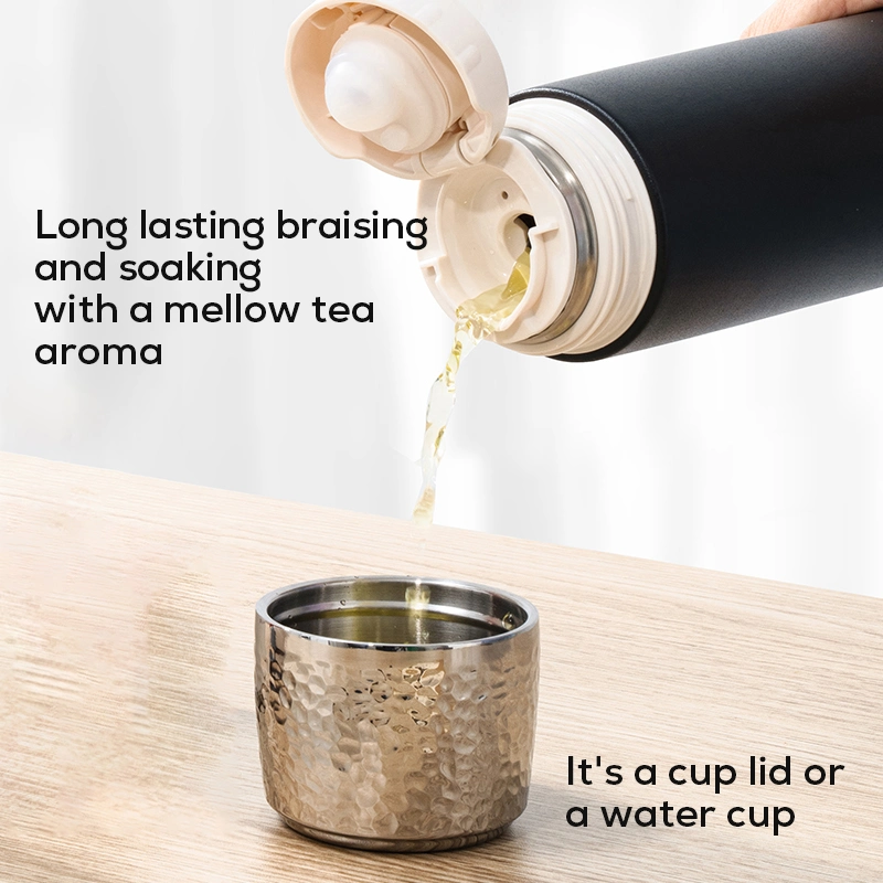 Business Insulated Vacuum Stainless Steel Water Bottle with Titanium Tea Infuser