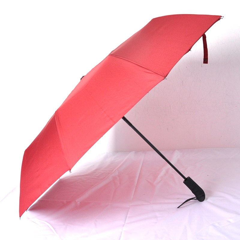 Eco Friendly entreprise cadeau publicitaire Parapluie noir promotionnel Portable Ouverture automatique Fermer parapluie pliable avec logo personnalisé