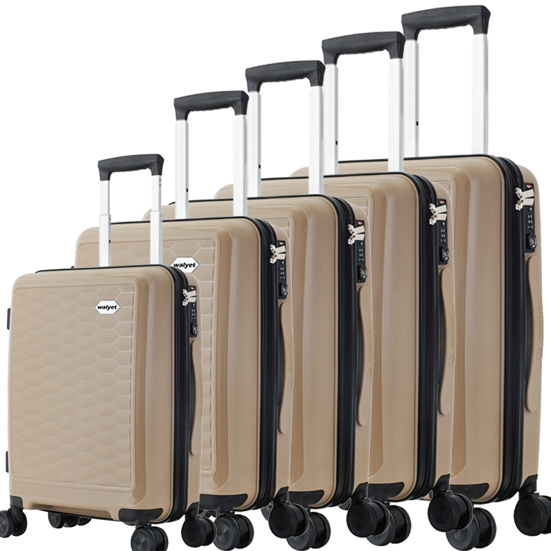 100% PP Saving Unit Shipping Cost Style Removable Wheels Travel Trolley Luggage Set of 20"/22"/24"/26"/28"