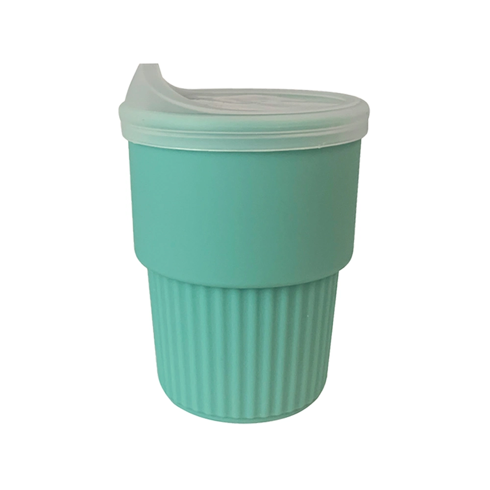 Commerce de gros 300ml réutilisables en silicone de tasse de voyage tasse à café en vrac