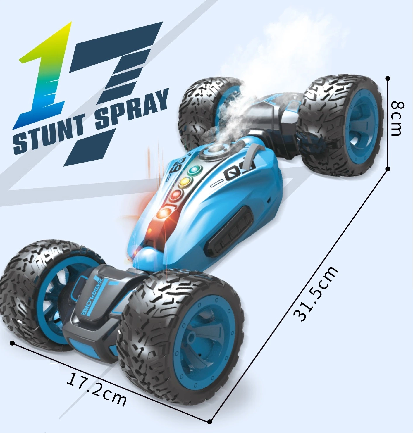 1:10 2.4G Control remoto RC Stunt Double Twist Car Running gesto más reciente de la mano de Control ver coches de juguete