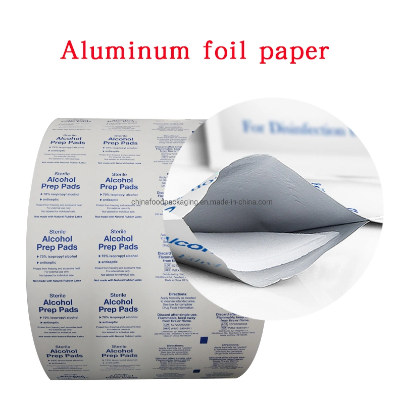 Laminierpapier mit Aluminiumfolie für Reinigungstücher mit Linsen