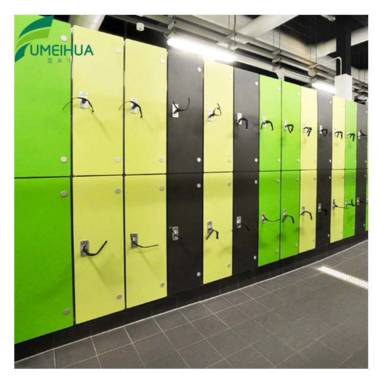 Hot Selling Z Shape Melamine Locker Cabinet Used in Fitness Club Centre