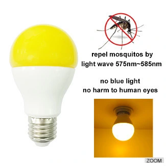 E27 9W Yellow Light Mosquito Repellent LED Bulb Light