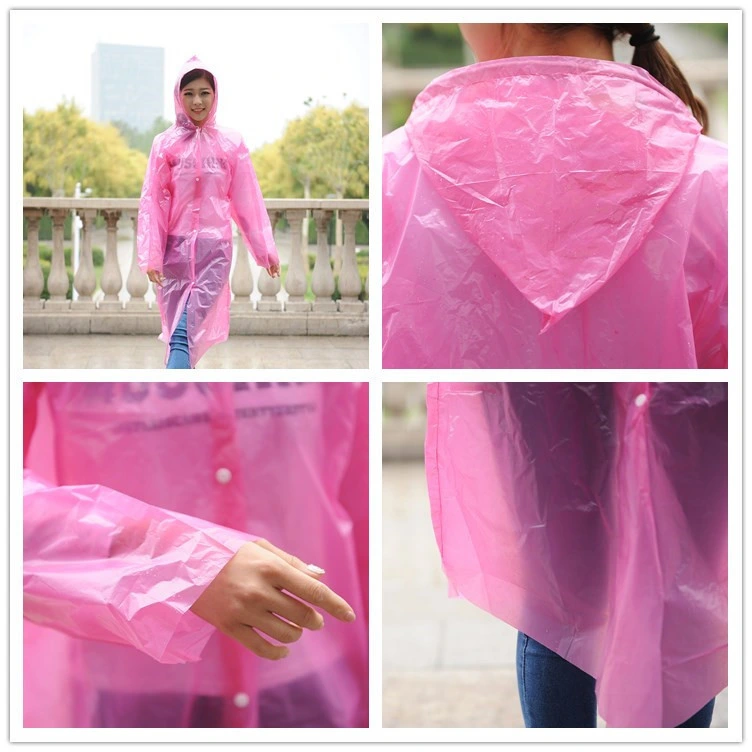 Best Seller Logo Printed Disposable Raincoat, Rain Poncho Anti Virus Protective Suits