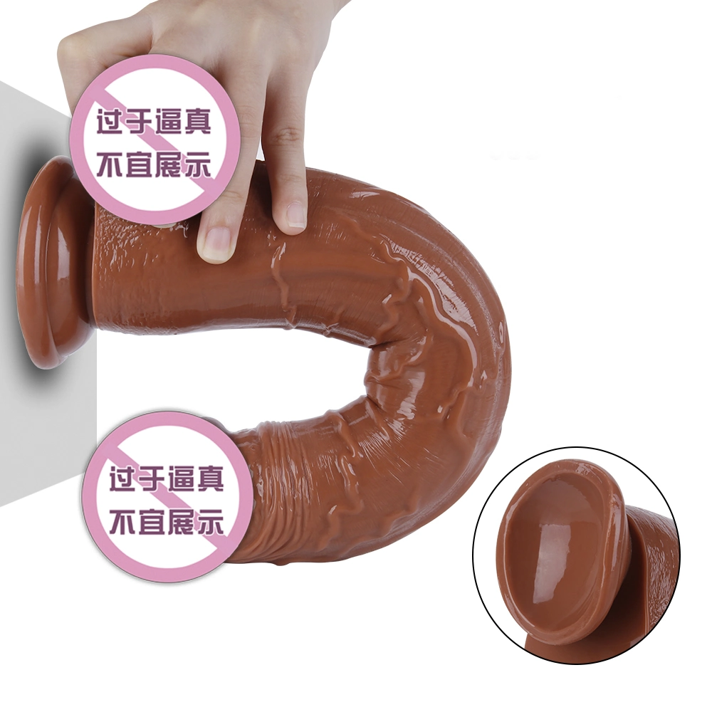 Suckers crecer Penis película gruesa Wearable Big Penis enorme realista Consolador para mujeres 13 pulgadas pene artificial