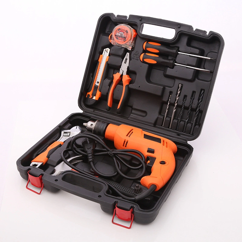 Perceuse électrique des ménages les outils électriques portatifs Set électricien du matériel de maintenance spéciale Boîte à outils multifonctions Woodworking