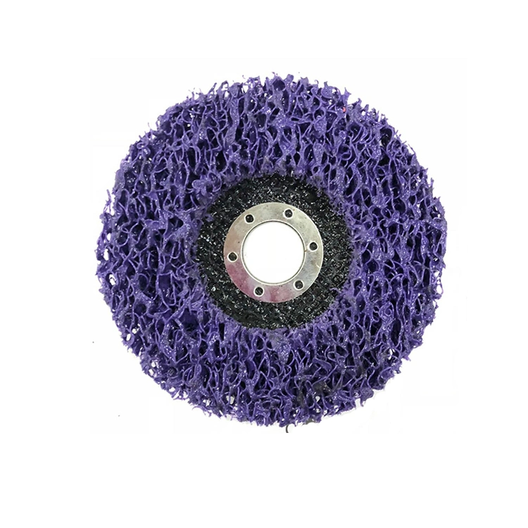 Support en fibre de verre violet 125 mm, nettoyage et disque à bande pour retrait Peinture et rouille