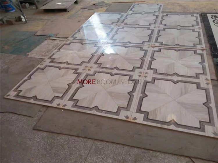 Foshan Water Jet Volakas White Marble Look Polished Porcelain Ceramic Wall and Flooring Tile