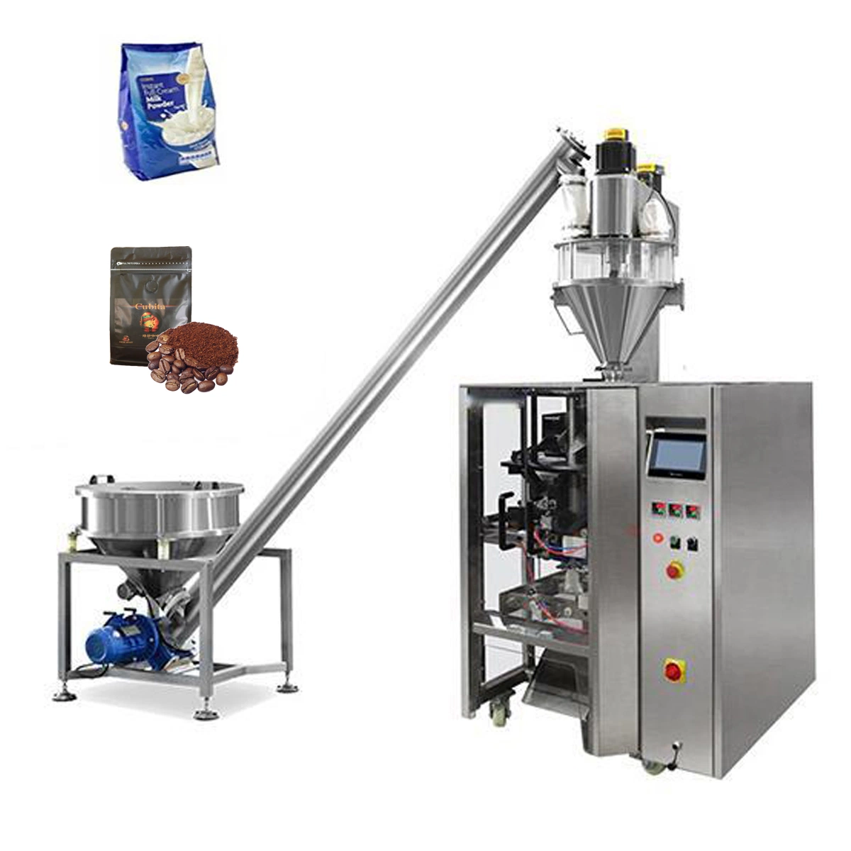 Multifunction Vertical Automatic Sachet Filling Flour Milk Coffee Powder Packing Machine