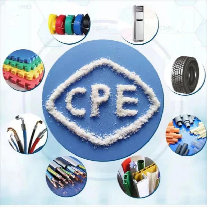 Hochwertige chlorierte Polyethylen CPE Gummi für Kunststoff-Kabel, Drähte &amp; Gummischläuche