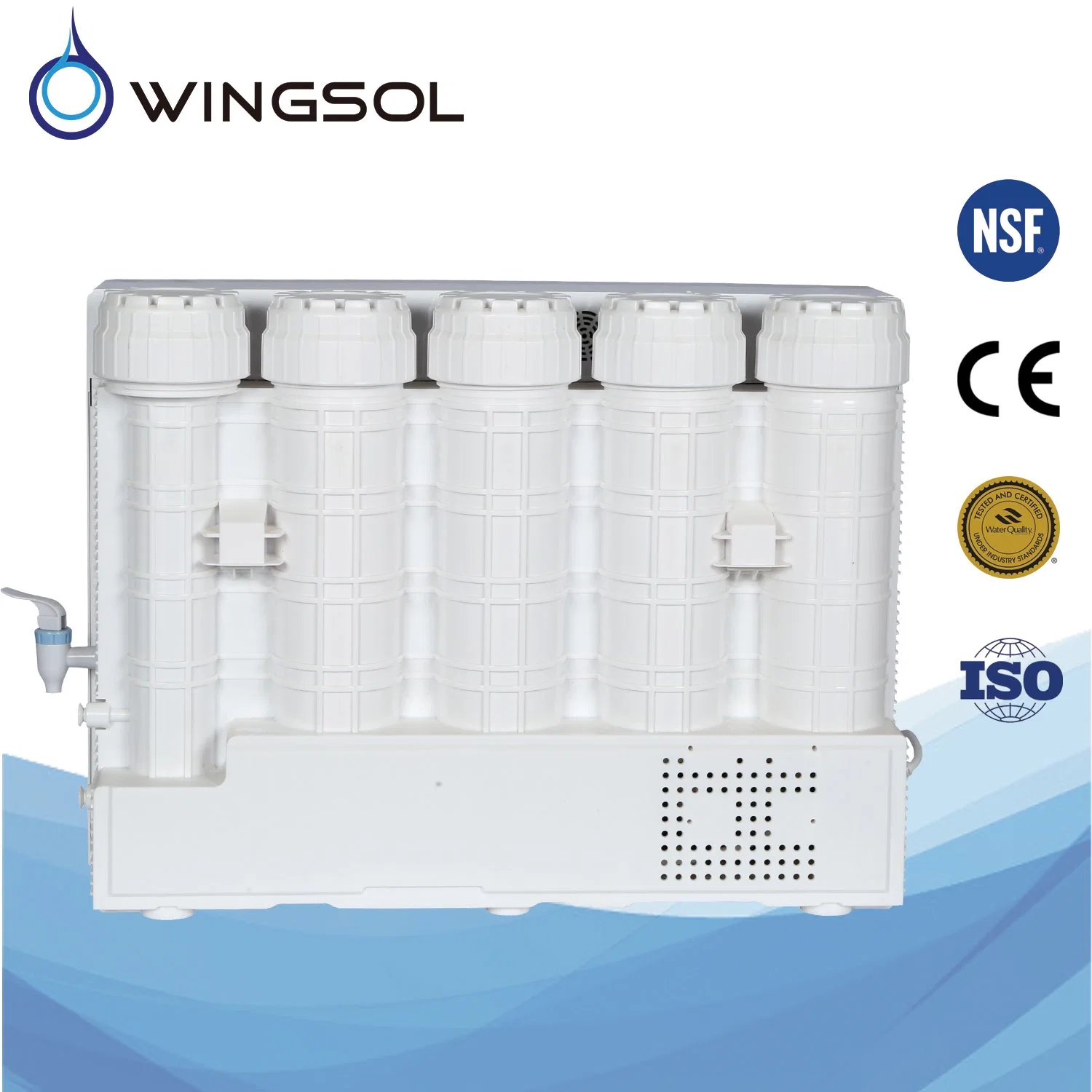 RO Water Purifier Osmosis Filter System Desktop Hot Cold Plastic Body 2023-6