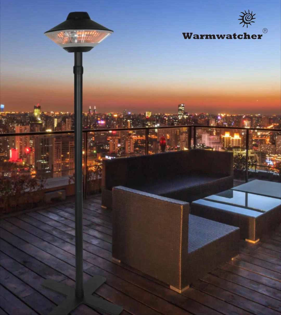 Warmwatcher Patio Outdoor Balcony Terrace Commercial Garage Electric Heater Mars Poling