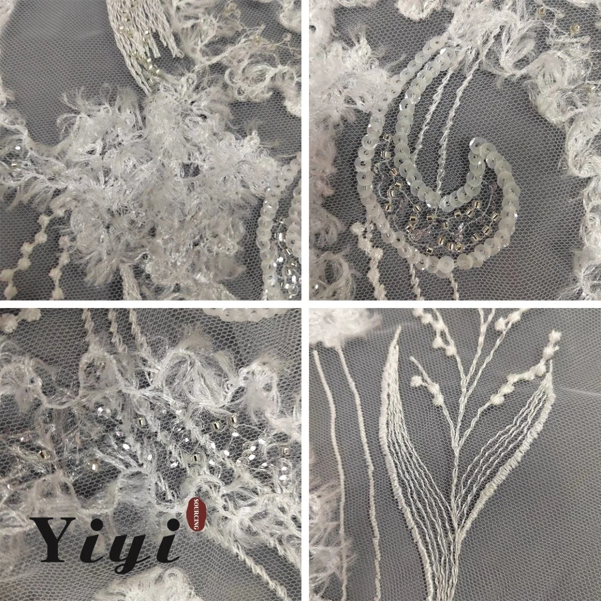 Cutton/Polyester Sequin Fashion Embroidery Charming Wedding Dress/Garment Accessories