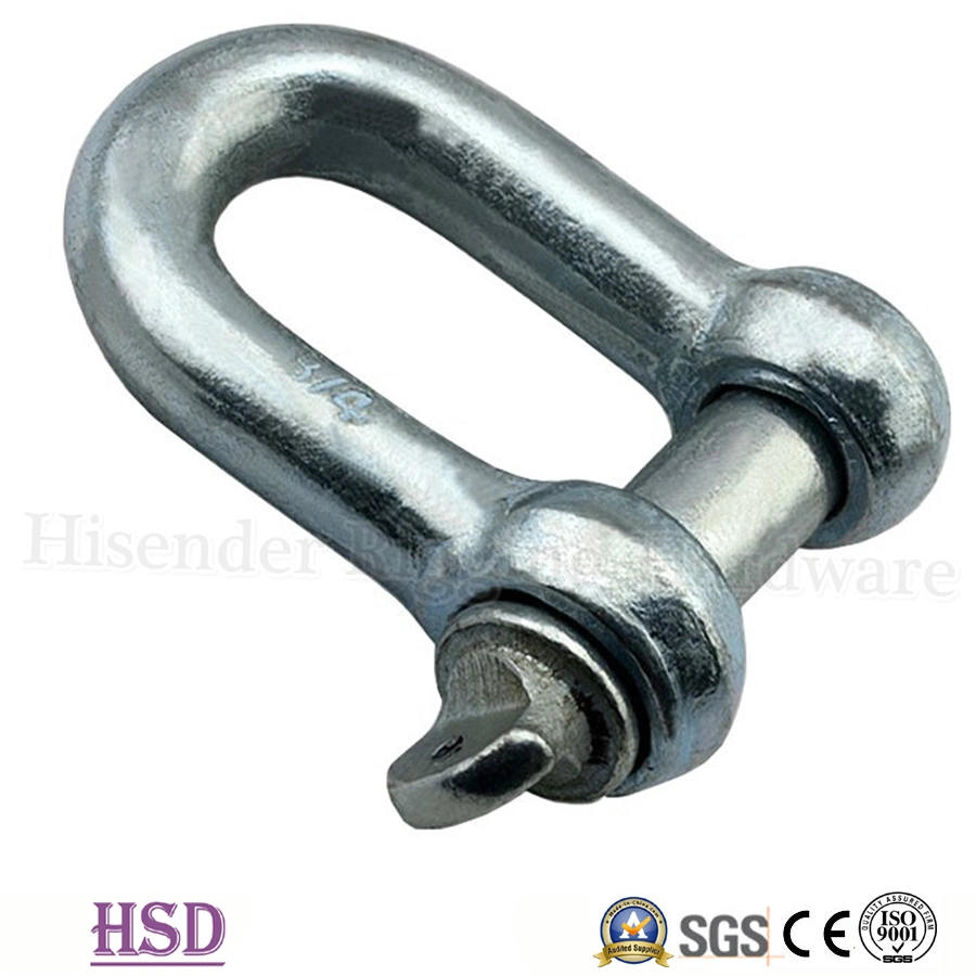 Marine Rigging Carbon Steel Galvanized Us Type Bow G209 Shackle