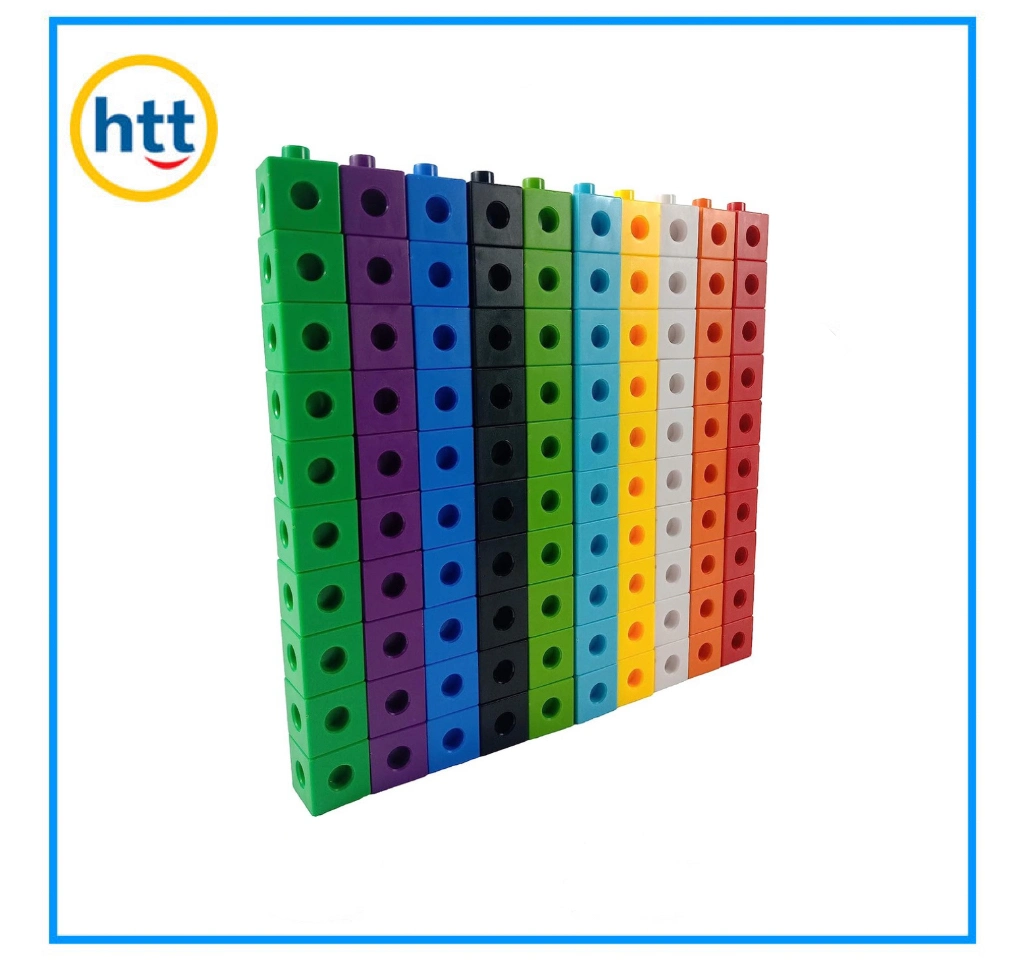 Linking Cubes Kids Educational Toy (10 Colors mixed 100PCS)