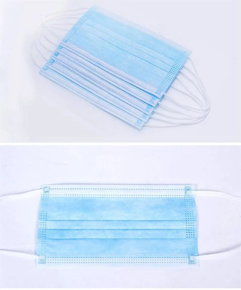 Earloop 3 Ply Non Woven Disposable Face Mask for Home Use