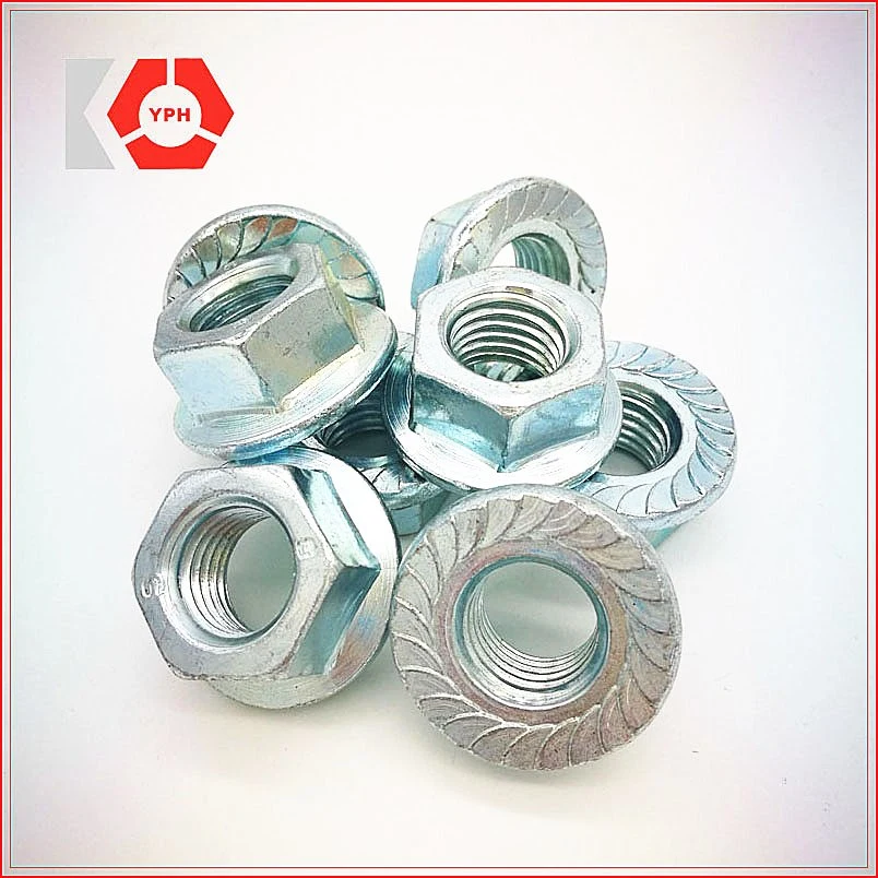 DIN6923 Carbon Steel Hex Flange Nuts Hexagon Head