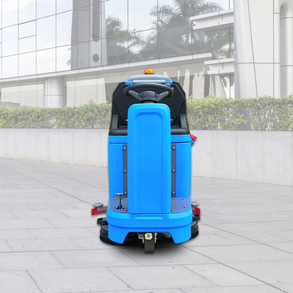 Double Brush Automatic Electric Cleaning Washing Equipment Industrial Riding Floor Scrubber Machine