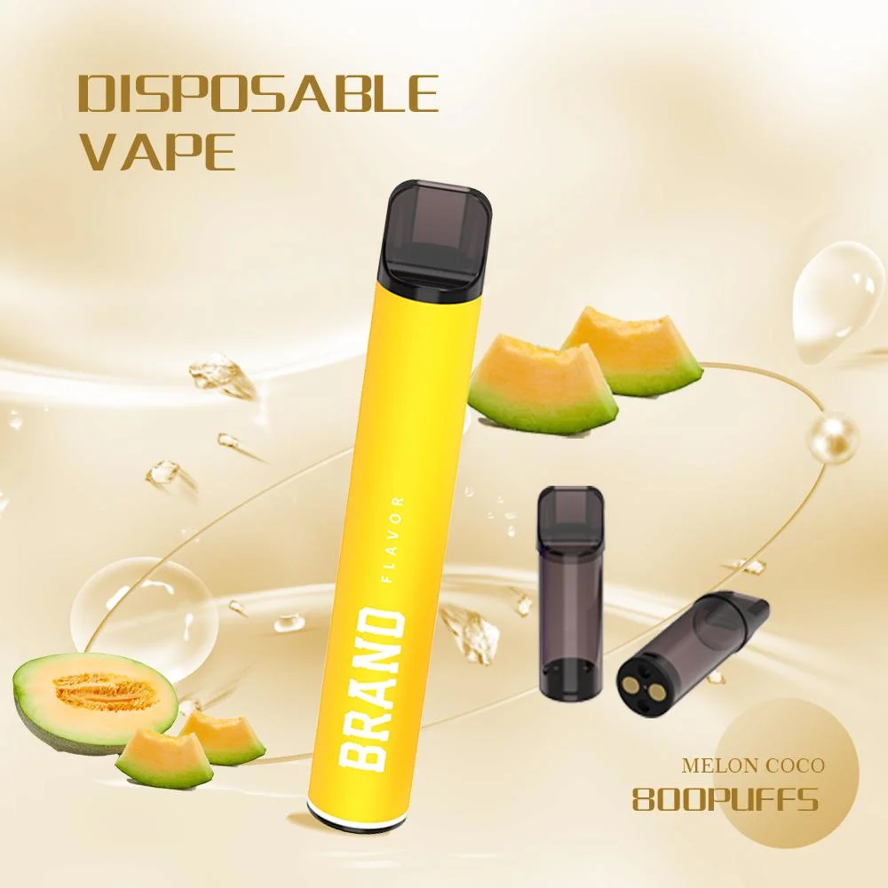 500 Puffs más de 50 Falvors prellenados VAPE desechable 0% 2% Nicotina cigarrillo electrónico con reemplazo de cartucho rellenado VAPE tanque Vaina