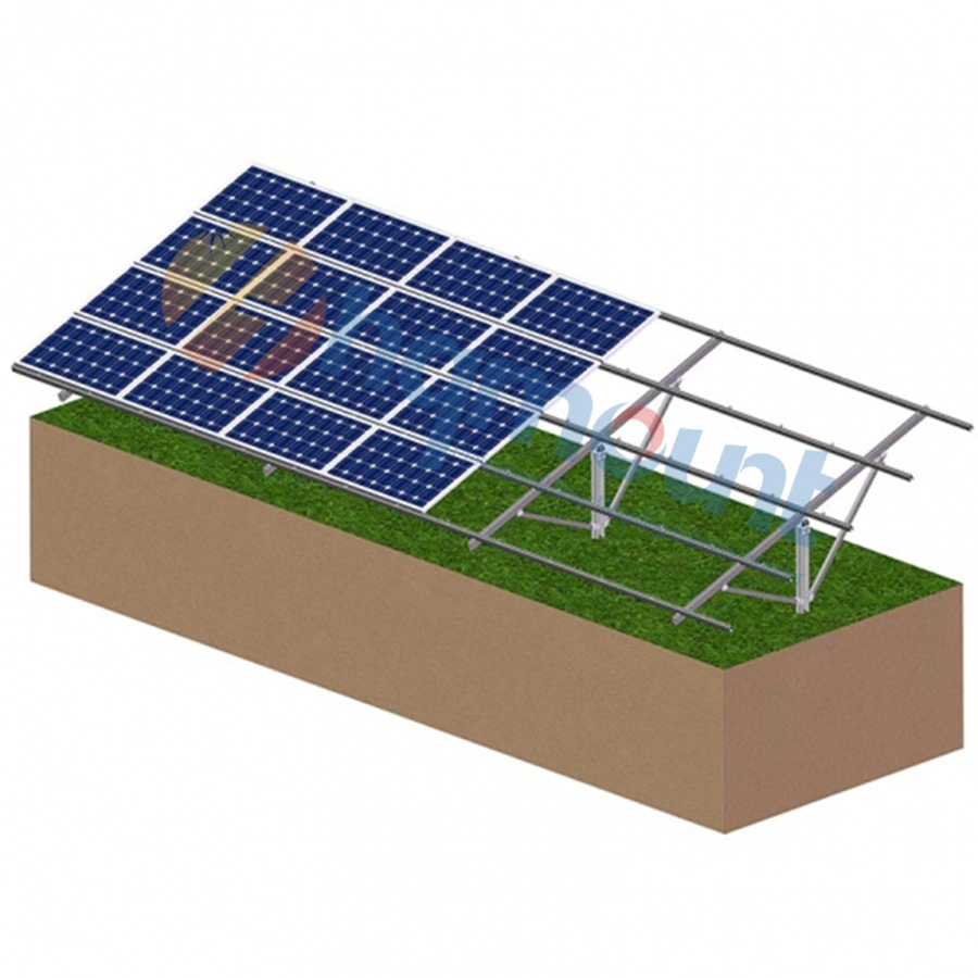 Componentes de montaje en tierra monopolar solar