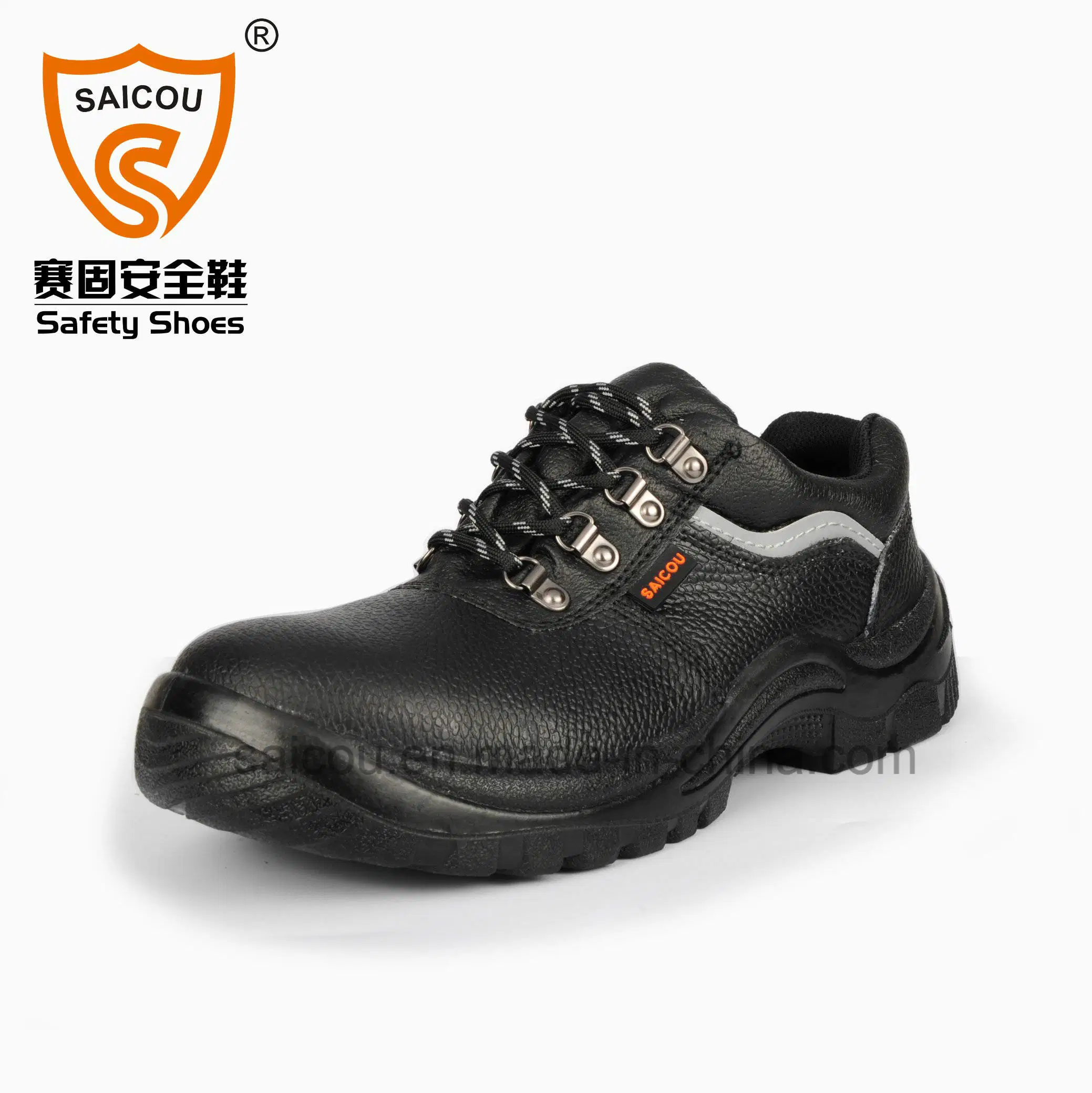 China Black Steel Buffalo Leather Security Safety Shoes