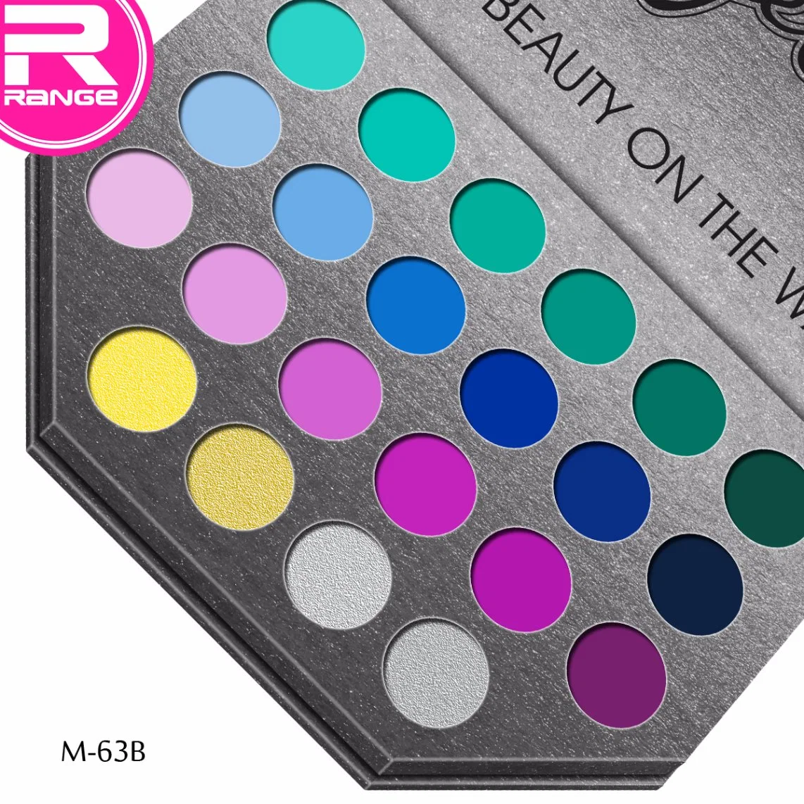 OEM Дымный Eyeshadow палитра 22 цветов Блестящие цветные лаки Eyeshadow порошок