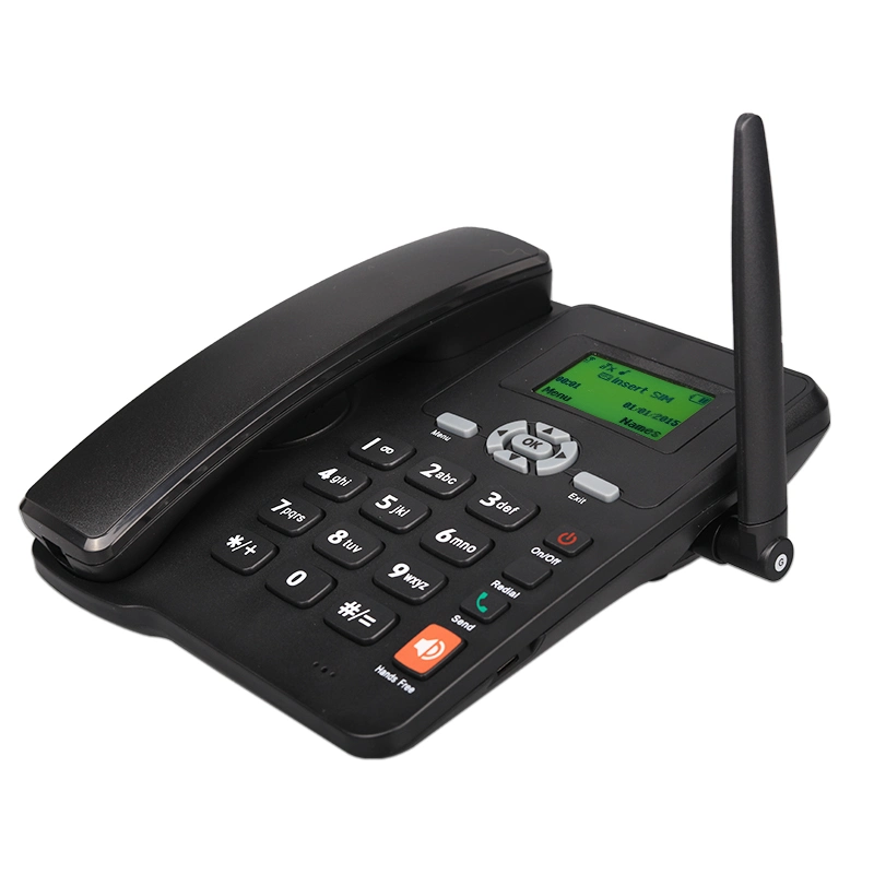 2 SIM Card/Caller ID/SMS Support Quad Band GSM Fixed Cordless Telephone