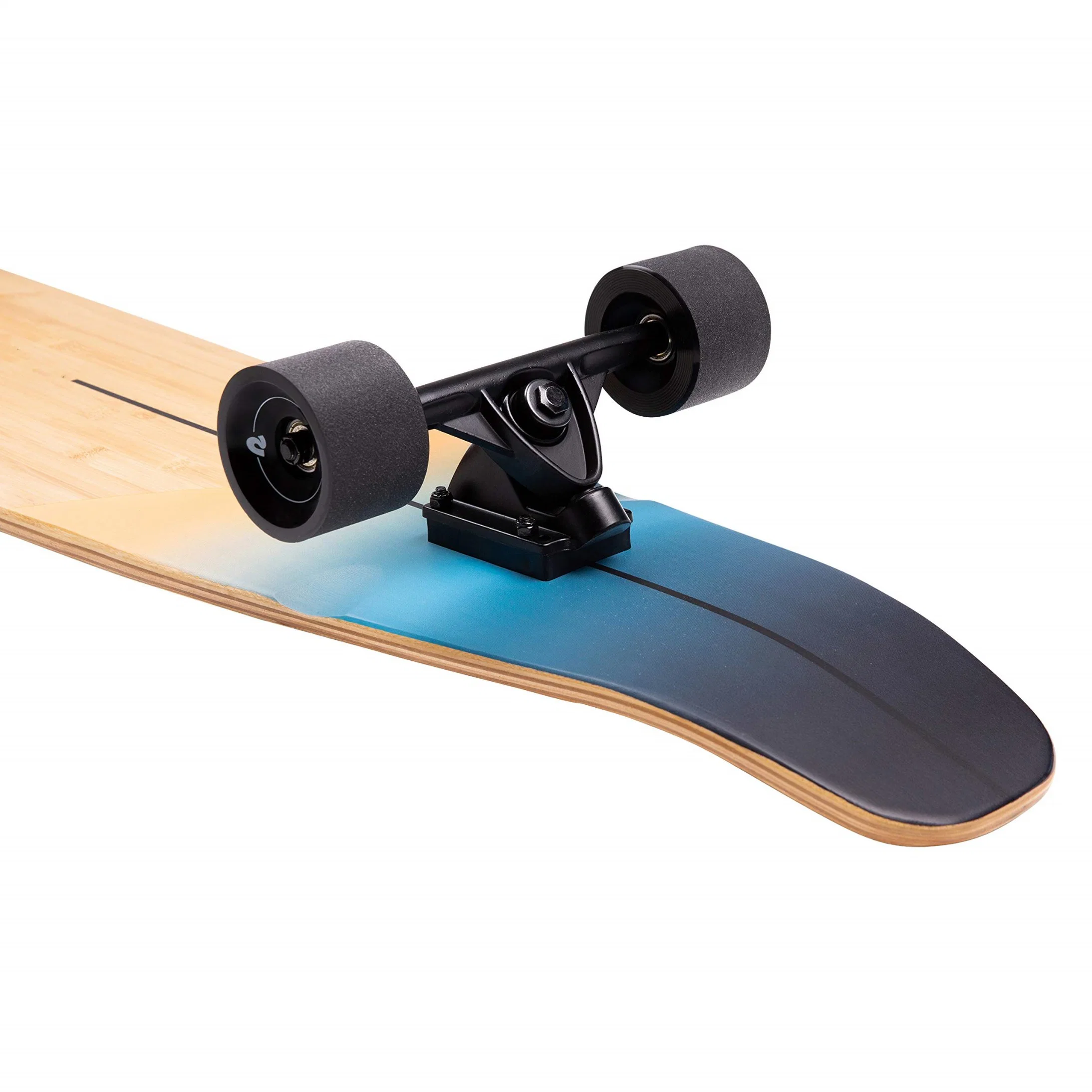 Complete Pintail Skateboards Longboard Cruiser with Black Grip Tape Aluminum Truck ABEC7 Bearing 70mm Skateboard Wheels