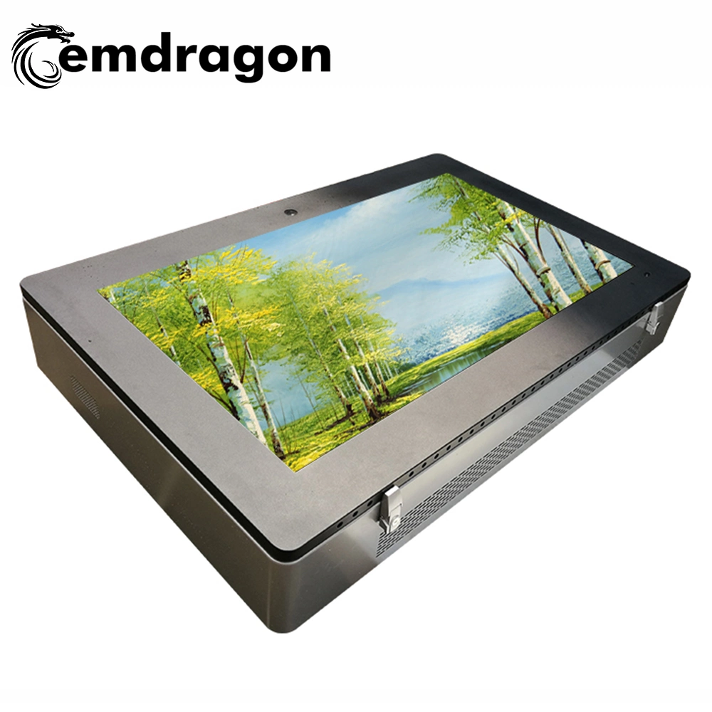 Android Infrared Touch Screen Monitor 47 Inch Air-Cooled Horizontal Screen Wall Hanging Outdoor Advertising Machine Bus LCD Screen Advertising