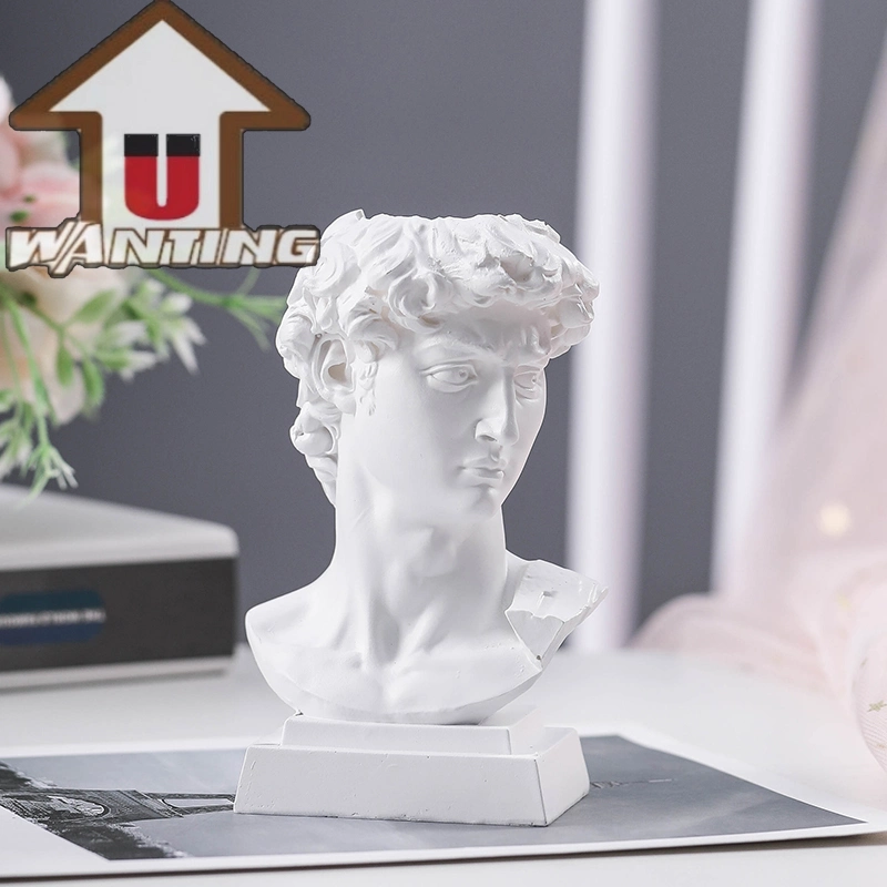 Polyresin David Pen Container Brush Classic Figure Home Table Decoration Handicraft Gift