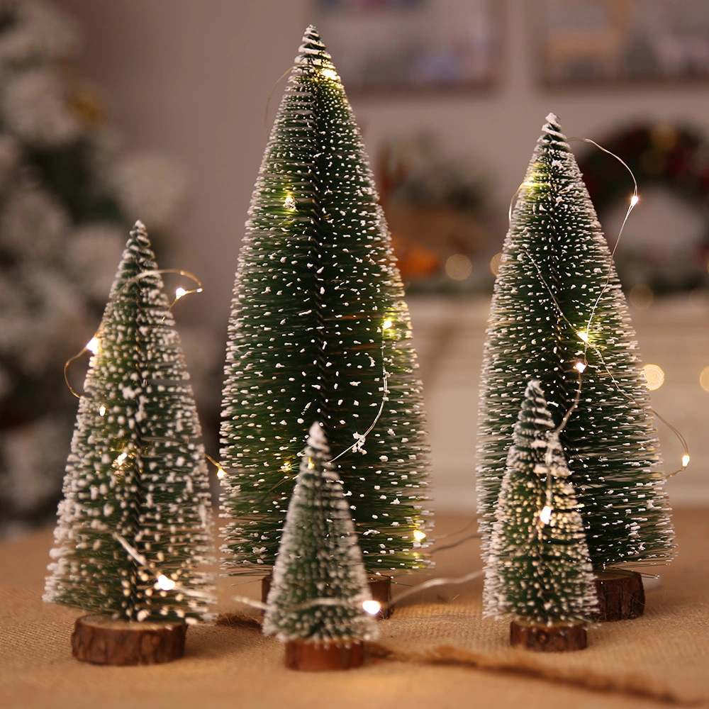 Christmas Decorations Christmas Tree Ornaments Mini White Christmas Pine Needle Tree
