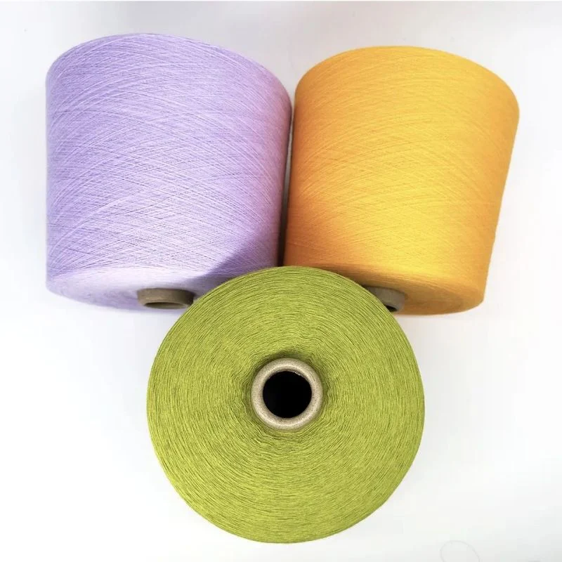 Cotton Yarn Combed Knitting Cotton Yarn Combed Carded Polyster DTY FDY Blended Sewing Thread Viscose Spandex Acrylic Nylon Milk Cotton Silk Metallic Cashmere