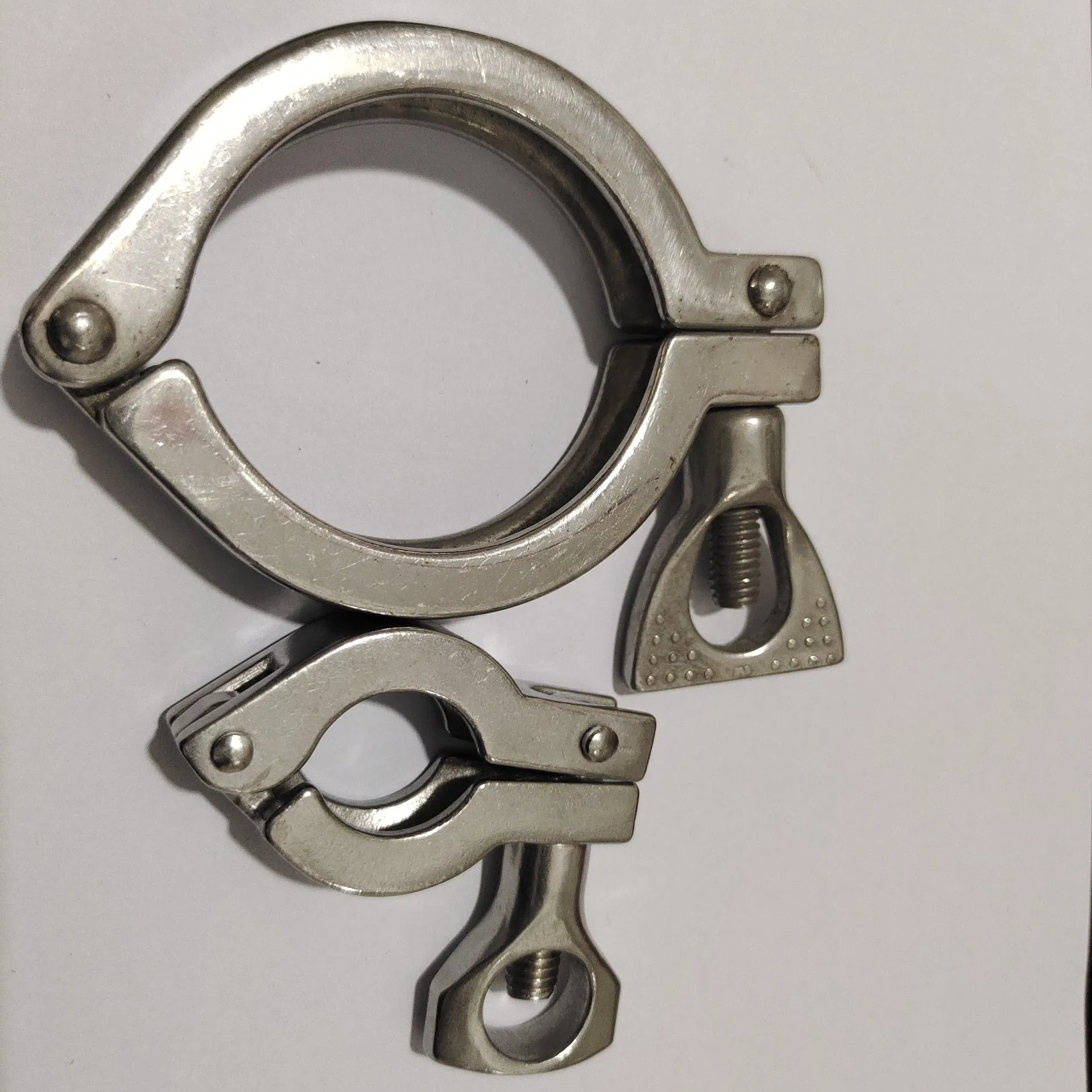 Stainless Steel Sanitary Quick-Loading Clamp, Stainless Steel Casting Buckle, Pipe Clamp, Hygienic Clamp Pipe Fittings