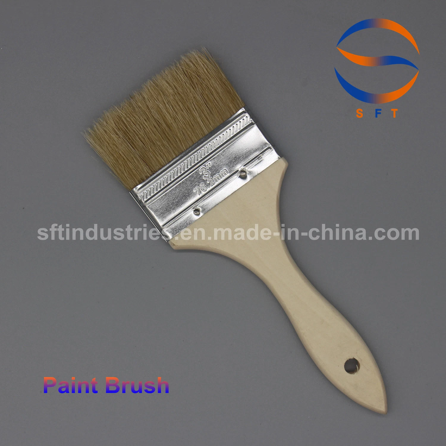 1'' 2'' 3'' 4'' Pure Pig Hair Bristle Paint Brush