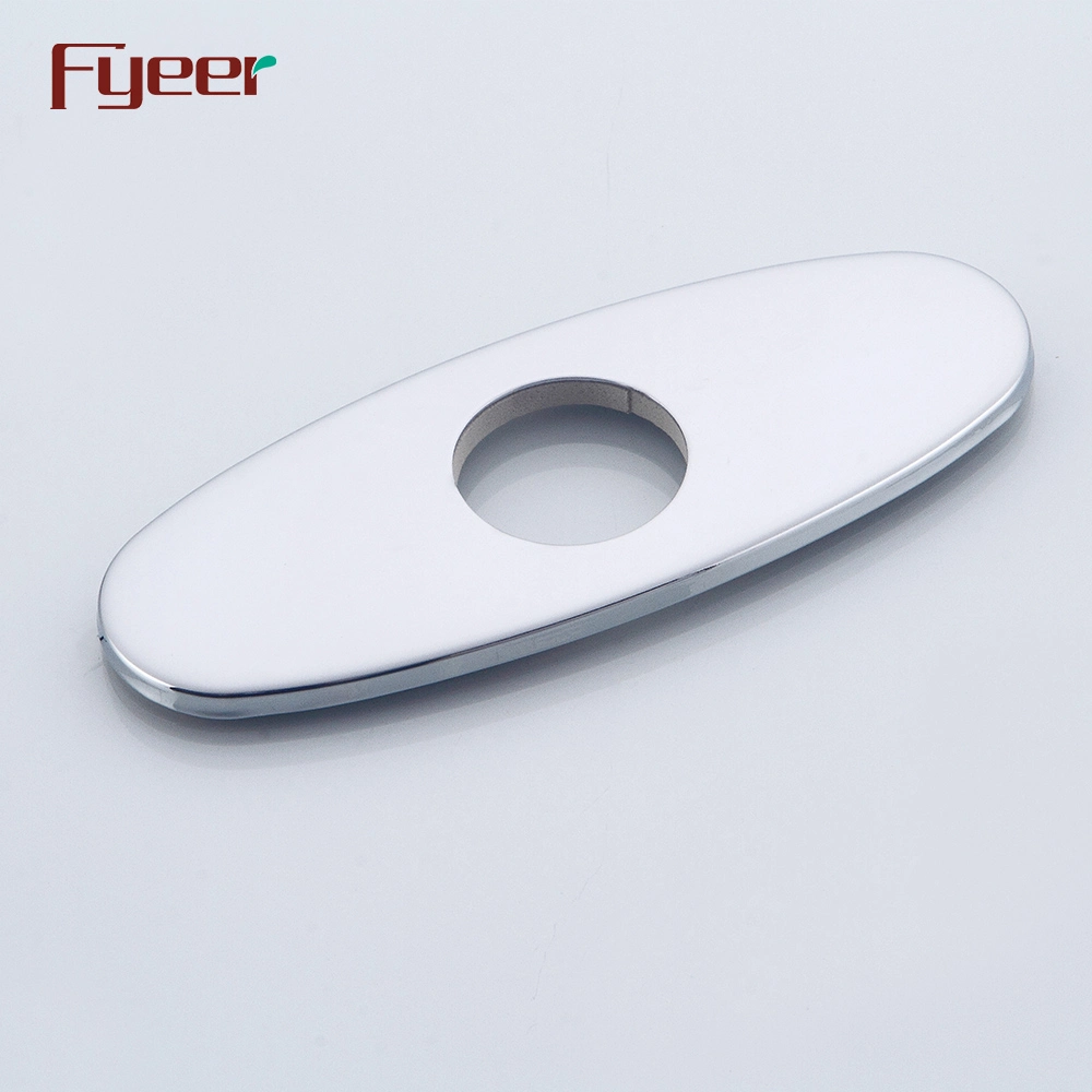 Fyeer 6 Inch Round Edge Bathroom Basin Faucet Hole Cover Plate