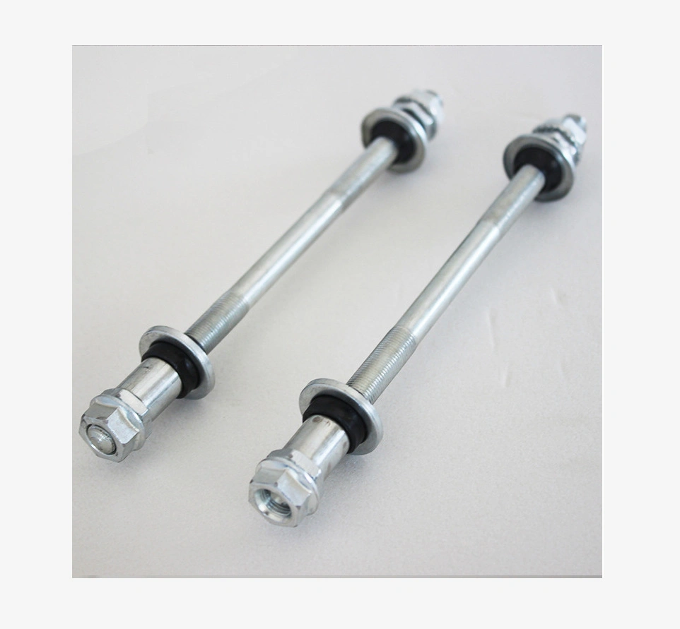 Steel Material in ED/Black with Spacer Front or Rear Bicycle Axle/Spindle on Various Bicycle Parts