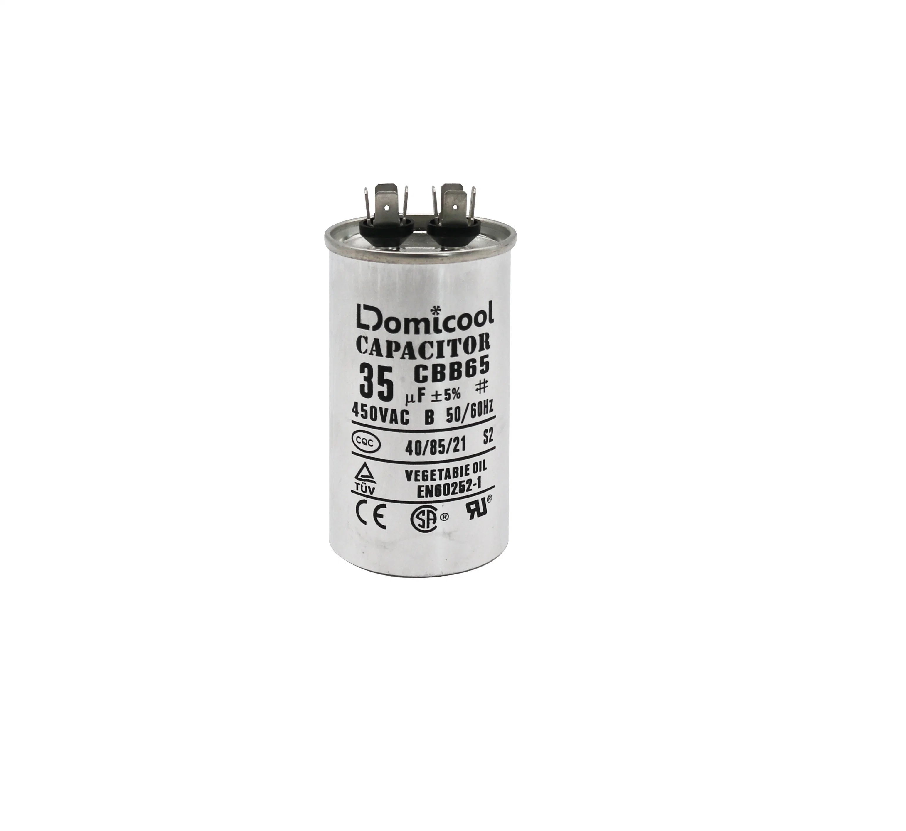 Cbb65 AC Motor Running Capacitor for Air Conditioner with CE CQC TUV UL Bis Certifications